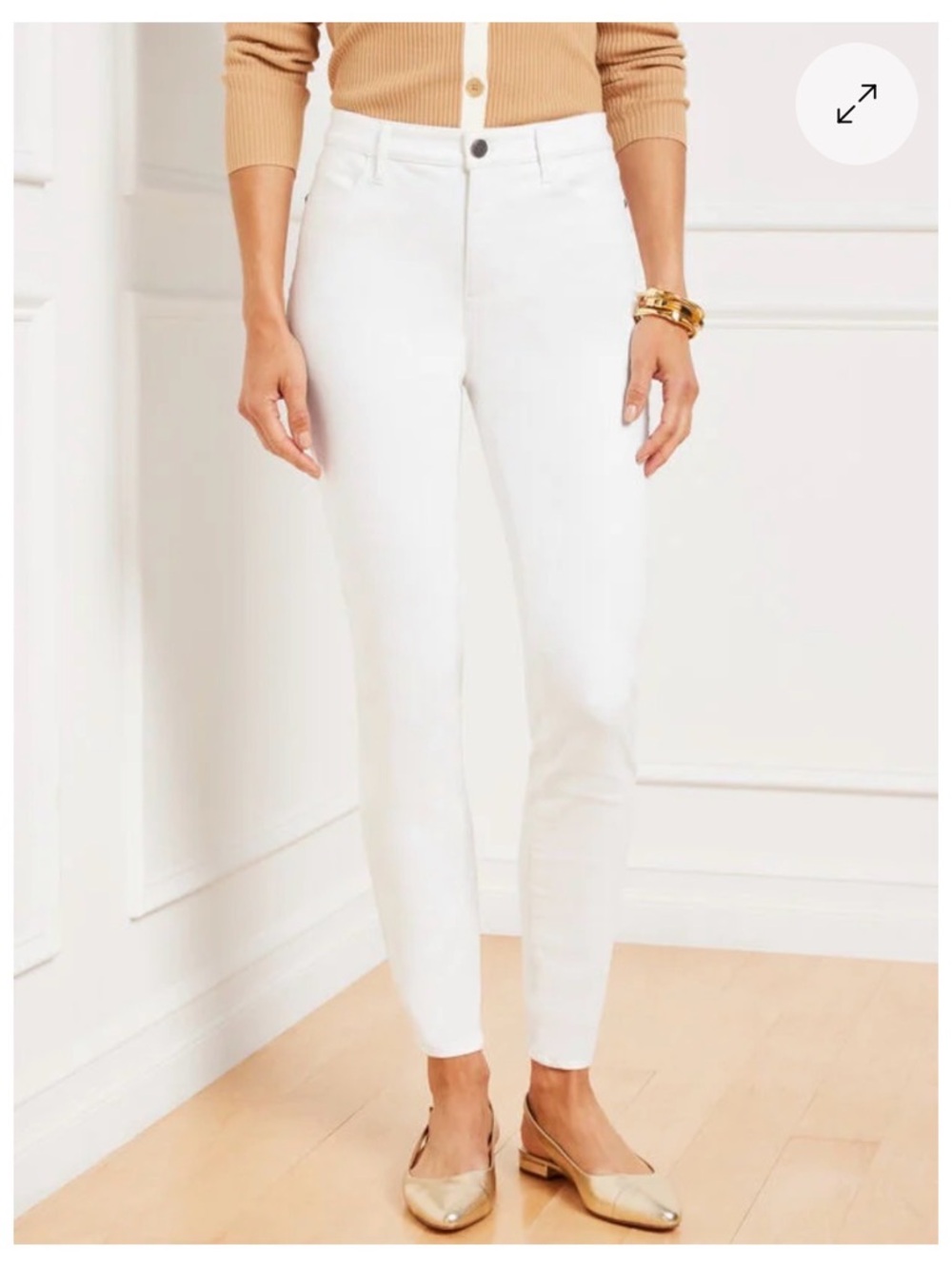 NWT Talbots White Slim Ankle Jean Jeggings ~ Size 6 Petite,